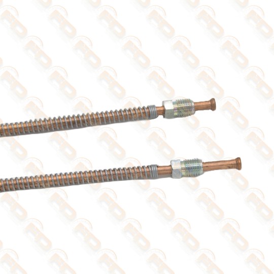 COPPIA TUBI FRENO POSTERIORI IN RAME FIAT 500 N D F (fino a telaio 1.799.301) 2