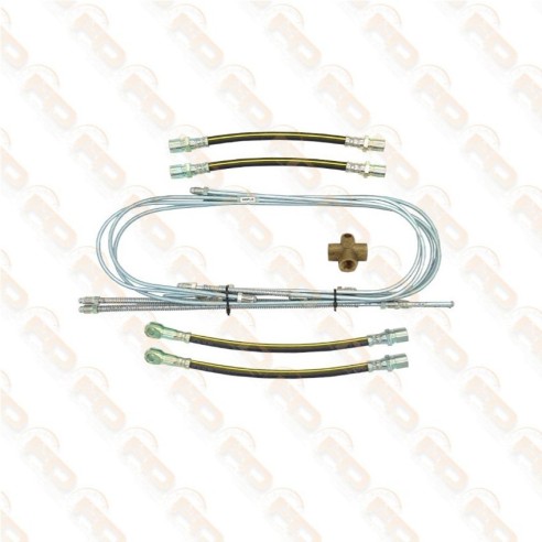 SET COMPLETO TUTTI TUBI FRENO PER FIAT 500 F L R