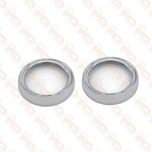 COPPIA GHIERA FARO IN ACCIAO CROMATO FIAT 600 D