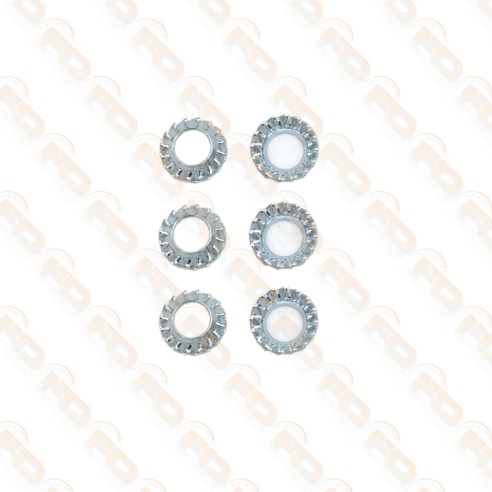 KIT 6 RONDELLE CONICHE FISSAGGIO SERRATURA PORTA FIAT 500