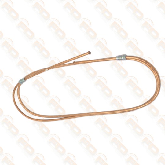 TUBO FRENO IN RAME - COLLEGAMENTO PARTE ANTERIORE E POSTERIORE - FIAT 500 F (da telaio 1799302) - L - R