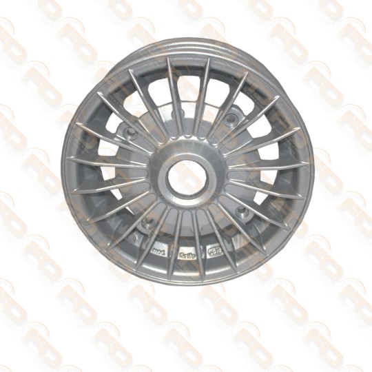 KIT 4 CERCHI TIPO GRIFO SILVER IN LEGA SPORTIVI PER FIAT 500 - 4,5 x 12 '