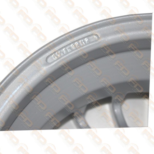 KIT 4 CERCHI TIPO GRIFO SILVER IN LEGA SPORTIVI PER FIAT 500 - 4,5 x 12 '