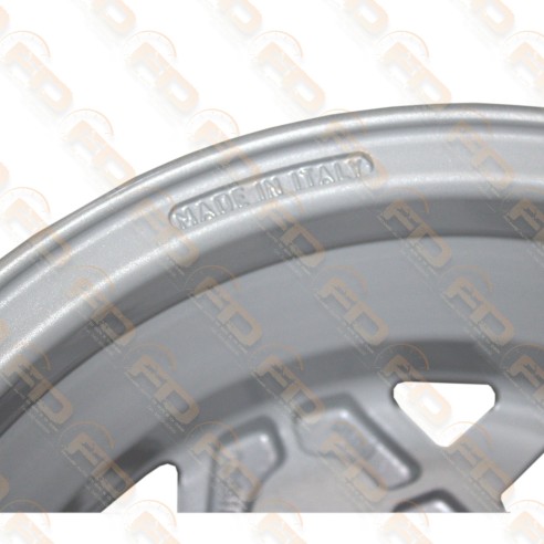 KIT 4 CERCHI TIPO MILLEMIGLIA SPORTIVI PER FIAT 126 ATTACCO STRETTO - 4,5x12'' - CON FINITURA DIAMANTATA