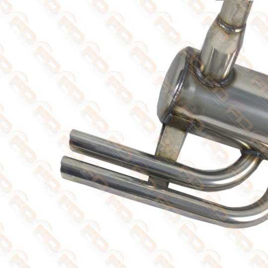 MARMITTA SPORTIVA TIPO RECORD MONZA INOX FIAT 500 R /126 2