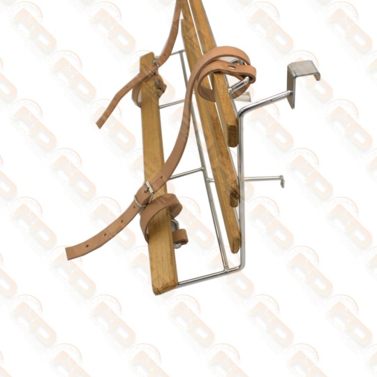 PORTAPACCHI CROMATO CON BACCHETTE IN LEGNO FIAT 600 2