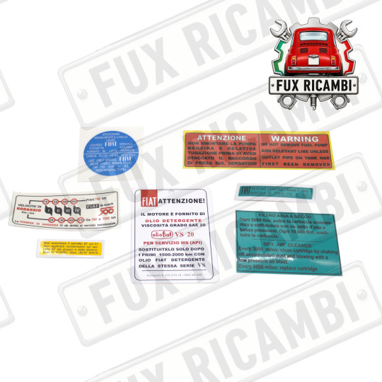 KIT ADESIVI COMPLETO FIAT 500 N