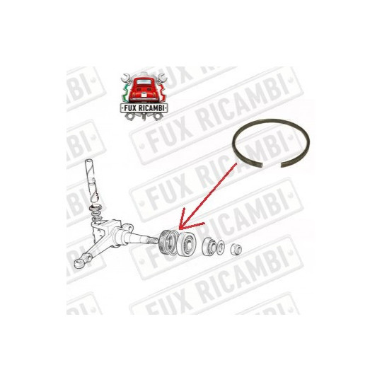 ANELLO ELASTICO DISTANZIALE CUSCINETI RUOTA ANTERIORE FIAT 126