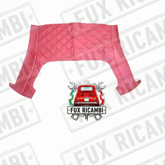 PADIGLIONE SOTTOTETTO SPORTIVO IMBOTTITO PER FIAT 500 EPOCA F L R COLORE ROSSO